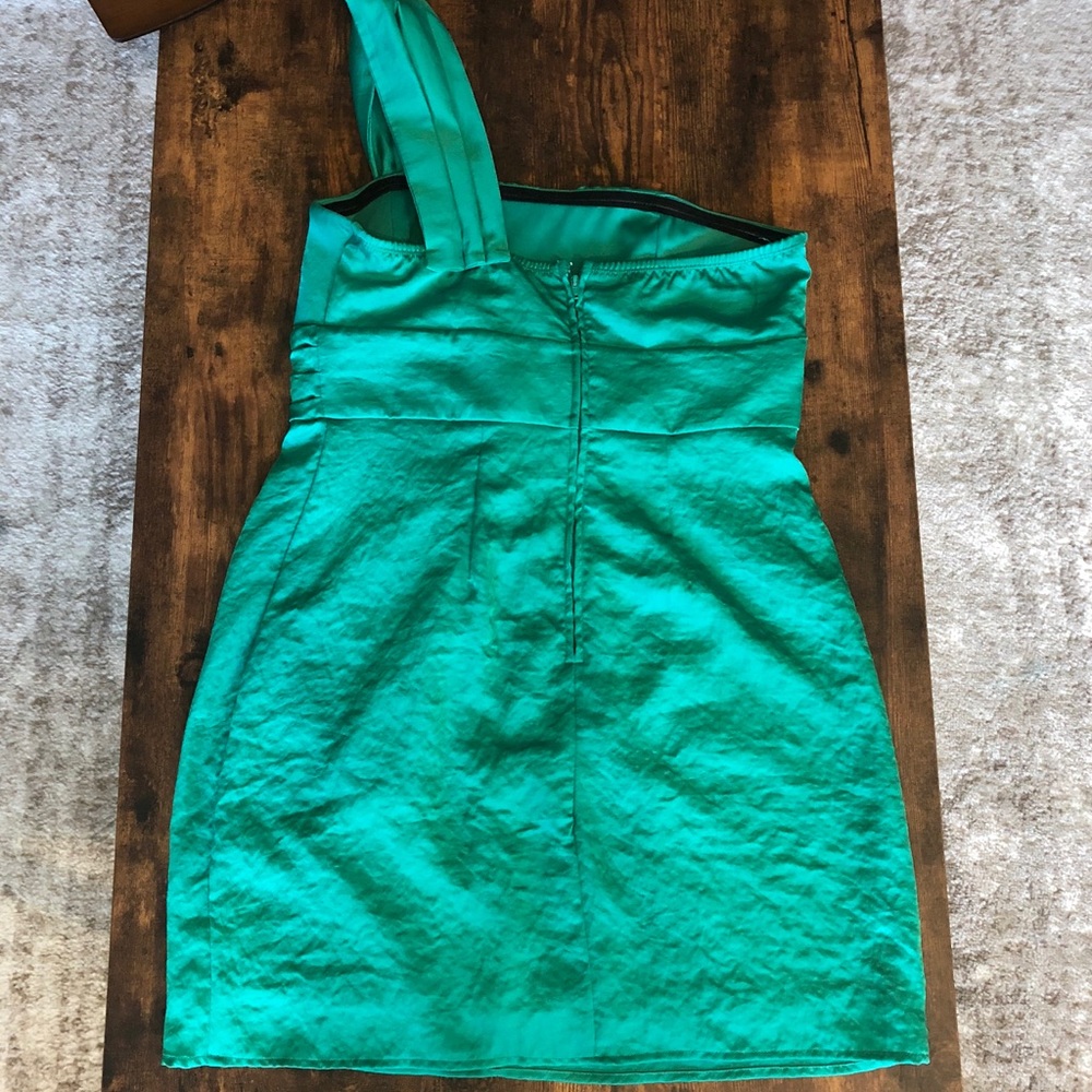 Charlotte Russe One Shoulder wrap Dress - Picture 2 of 4